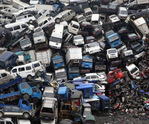 Línea de reciclaje de carcasas de automóviles